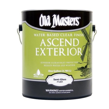 OLD MASTERS Ascend Exterior Semi-Gloss Clear Water-Based Finish 1 gal 71201